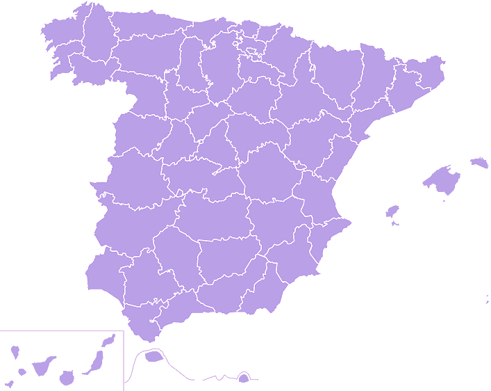 Mapa entrega Espa�a